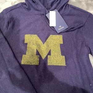 Brand new UMICH loose cut long sleeve with hood